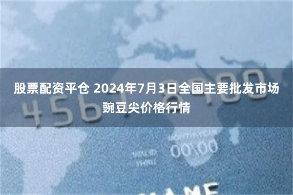 股票配资平仓 2024年7月3日全国主要批发市场豌豆尖价格行情