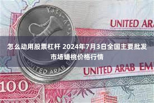 怎么动用股票杠杆 2024年7月3日全国主要批发市场蟠桃价格行情