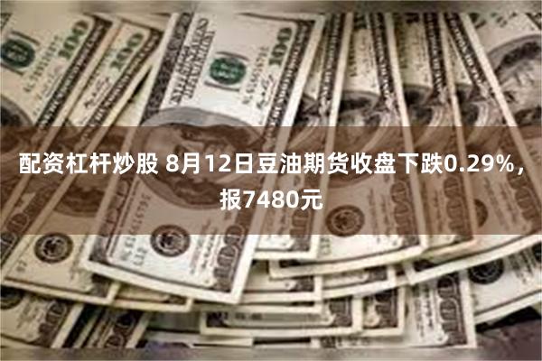 配资杠杆炒股 8月12日豆油期货收盘下跌0.29%，报7480元