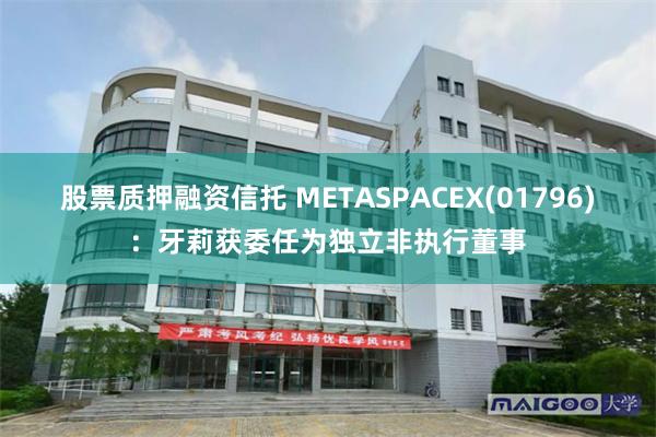 股票质押融资信托 METASPACEX(01796)：牙莉获委任为独立非执行董事