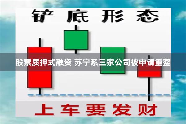 股票质押式融资 苏宁系三家公司被申请重整